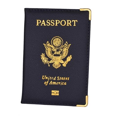 Pu Leather Travel Usa Passport Cover Personalised Women Us American
