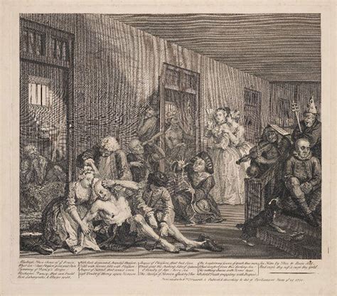 Illustration Of Bedlam By William Hogarth 1735 William Hogarth