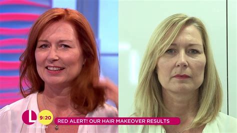 A Red Hot Makeover Result Lorraine Youtube