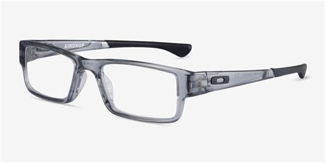 Oakley Airdrop Rectangle Gray Shadow Frame Eyeglasses Eyebuydirect Canada