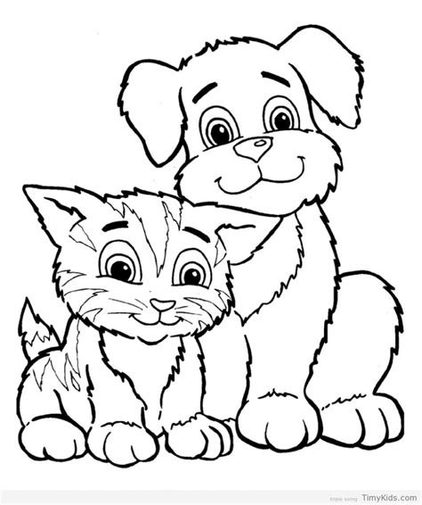 Get the best printable hello kitty coloring pages to create some fun in your kid's activities. Puppy And Kitty Coloring Pages at GetColorings.com | Free ...