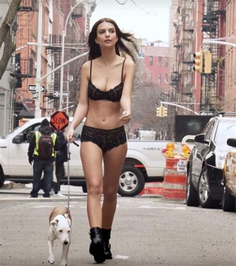 Blurred Lines Beauty Emily Ratajkowski In Dkny Lingerie Campaign