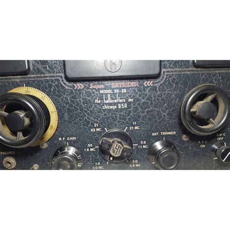 Ww2 Radio Hallicrafters Sx 28 Super Skyrider Hf Communications Receiver