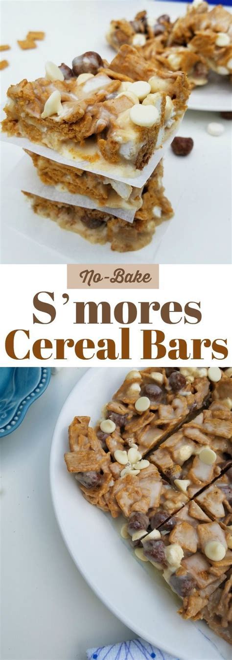 Ooey Gooey No Bake Smores Cereal Bars Recipe Baking