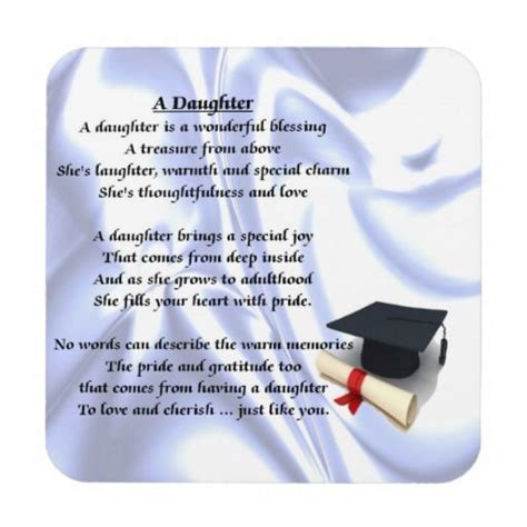 We did not find results for: Graduation - Daughter Poem Coaster | Zazzle.com ...