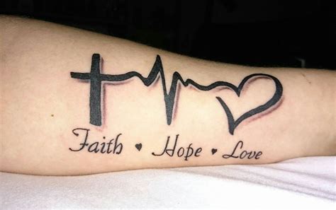 Hope Love Faith Tattoo Designs