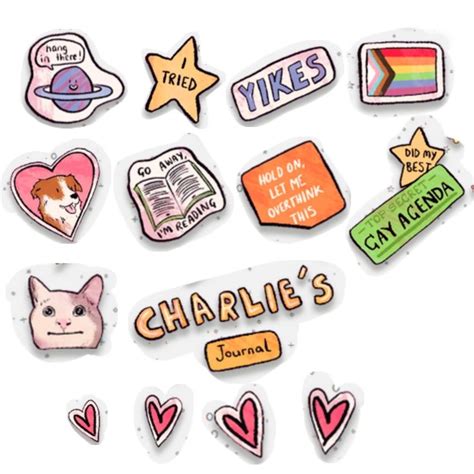 Charlie Spring Diary Stickers Pegatinas Bonitas Pegatinas Kawaii