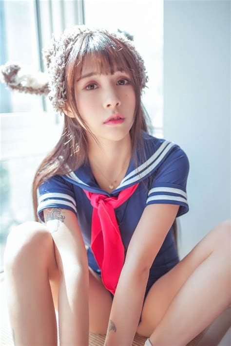 Japanese School Sukumizu Swimsuit Cute Sailor One Piece Lolita Girl