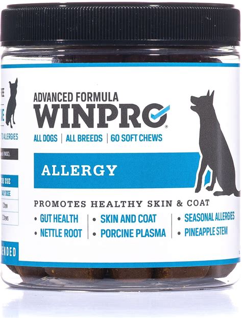 Winpro Pet Allergy Soft Chew Dog Supplement 60 Count