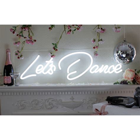 Mini Lets Dance Led Neon Light Up Sign By Love Inc