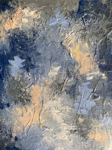Abstract Painting Acrylic On Canvas Original Textured Gesso Etsy
