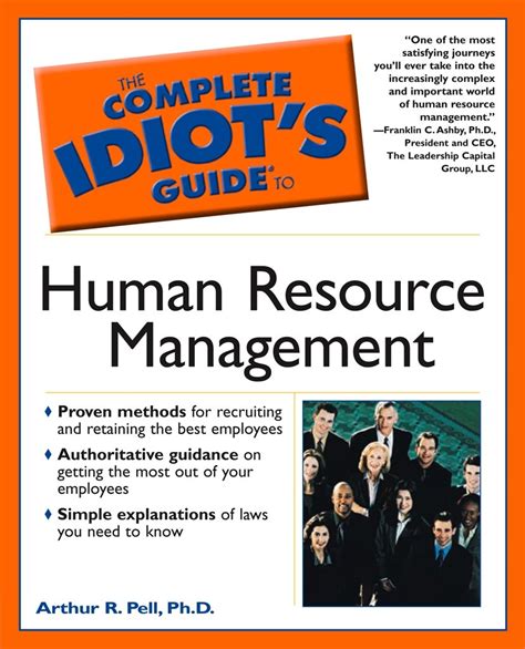 The Complete Idiots Guide To Human Resource Management Ebook Pell Arthur