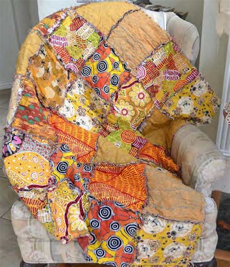 Basic primitive rag quilt pattern. Rag Quilt by A Henry