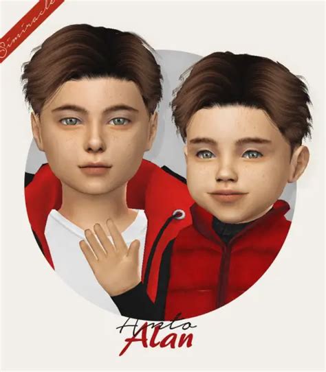 Simiracle Anto`s Alan Hair Retextured Sims 4 Hairs
