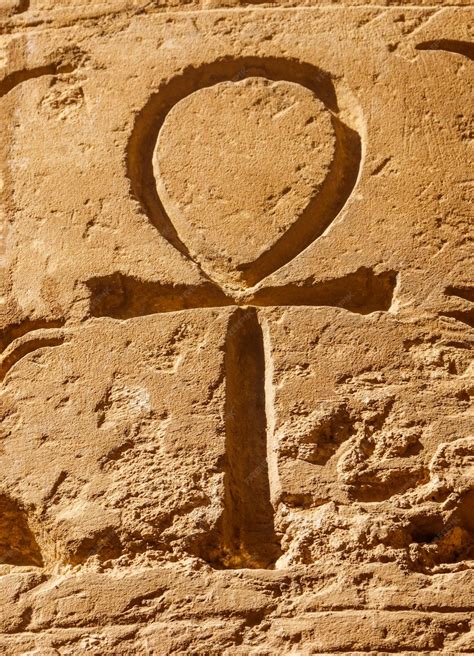 Premium Photo Ancient Egyptian Hieroglyphic Symbol Ankh Key Of Life