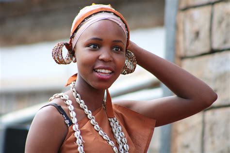 Kikuyu Lady In Traditional Cultural Dress
