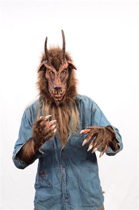 Got Your Goat Satyr Devil Demon Latex Face Mask Zagone Studios Llc