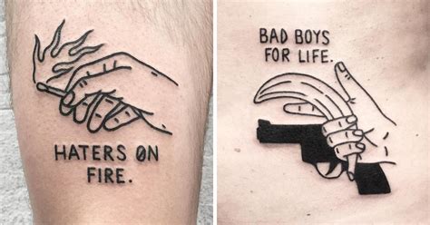 These Irreverent Tattoos From The German Tattoo Artist Will Catch Your