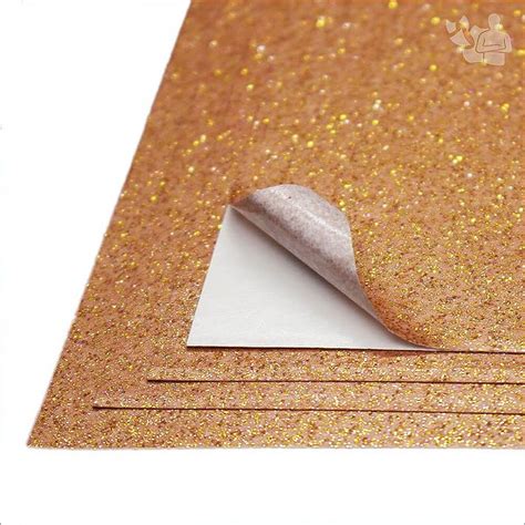 Papel Glitter Adesivo Rosé Gold A4 SupperPapel 9 anos