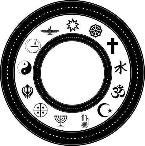 Wheel with religious symbols vector clipart image - Free stock photo ...