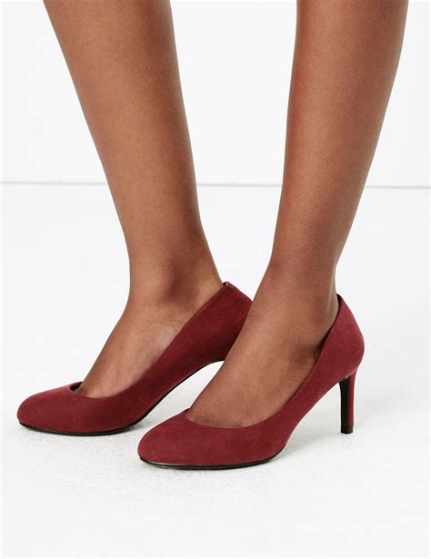Marks And Spencer Wide Fit Stiletto Heel Court Shoes Lyst