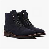 Blue Suede Lace Up Boots Pictures