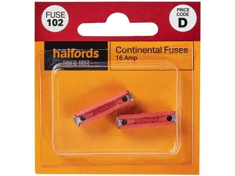 Halfords Continental Fuses 16 Amp Fuse102 Halfords Uk