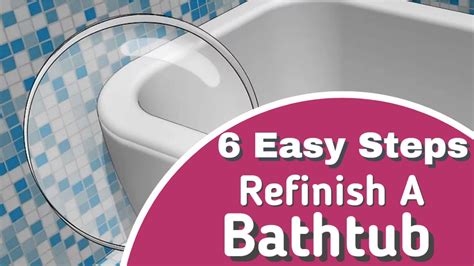 How To Refinish A Bathtub 6 Easy Steps Do It Yourself Youtube