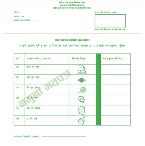 Ballot style l ballot style 2. Sample ballot papers for NA election out - myRepublica ...