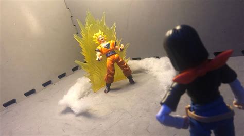 Goku Vs Android 17 Stop Motion Youtube