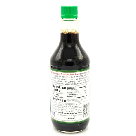 Kikkoman Less Sodium Soy Sauce 20 Fl Oz 591 Ml Well Come Asian Market