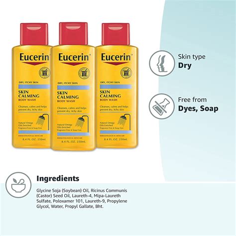 Eucerin Skin Calming Body Wash Cleanses And Calms Prevent