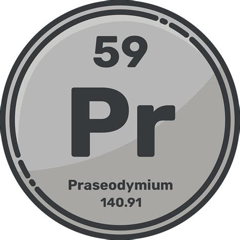 Praseodymium Element Clipart Free Download Transparent Png Creazilla
