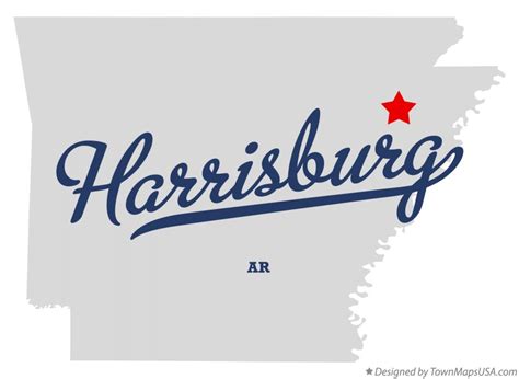 Map Of Harrisburg Ar Arkansas