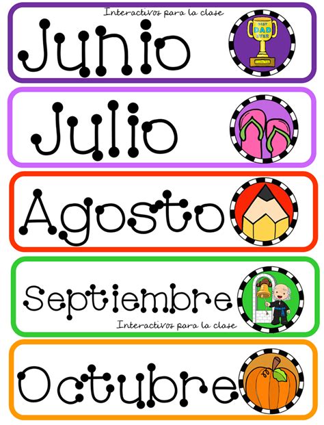 Bonito Diseños De Los Meses Del Año Alphabet Activities Kindergarten