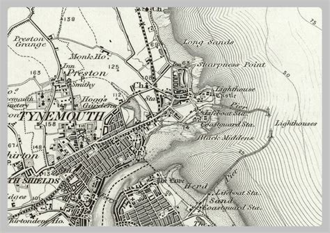 1890 Collection Tynemouth Ordnance Survey Map I Love Maps