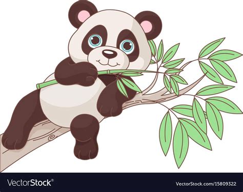 Baby Panda Royalty Free Vector Image Vectorstock Panda Art