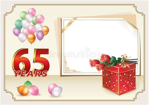 65th Birthday Stock Illustrations 675 65th Birthday Stock