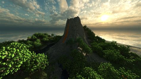 Volcano Island Minecraft Map