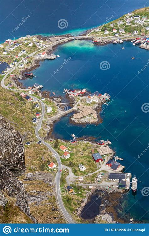 Reine Fishing Village On Lofoten Islands Nordland Norway Stock Image