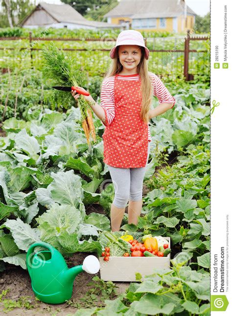 Girl In Garden Stock Photo Image Of Beautiful Female 28215190