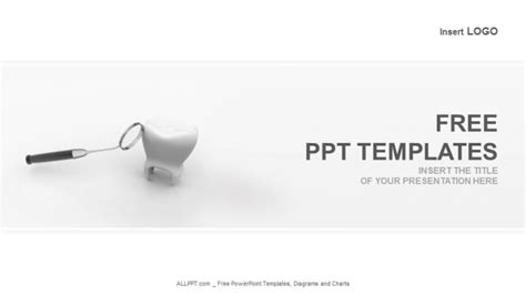 Tooth And Dental Mirror Medical Powerpoint Templates