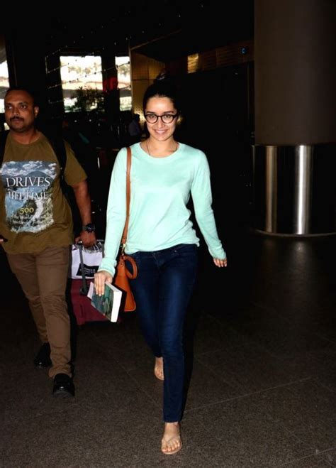 Shraddha Kapoor Stills In Hot Tight Blue Jeans At Airport Mumbai