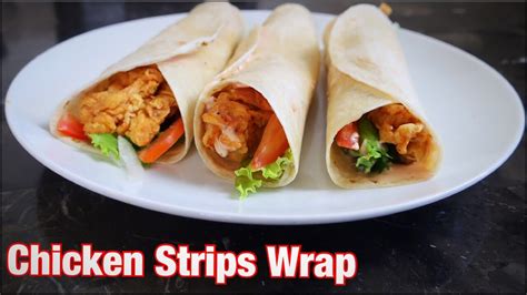 Chicken Strips Wrap Homemade Chicken Wrap Recipe Cook With Madeeha