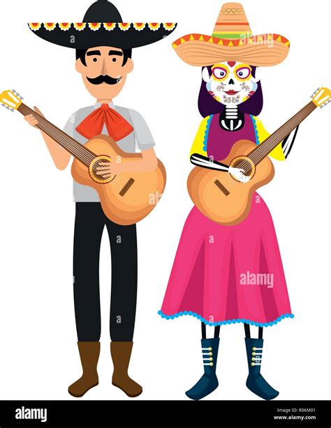 Folk Characters Of Mexico Stock Vector Images Alamy