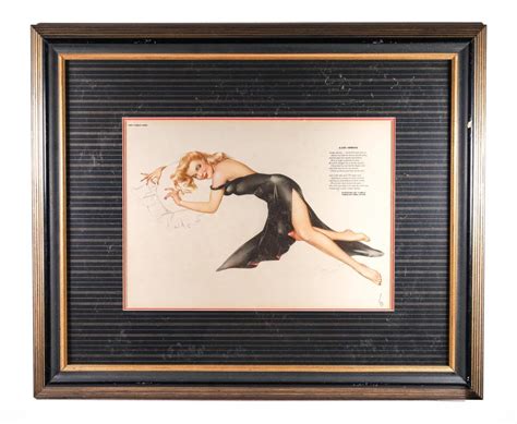 Sold At Auction Alberto Vargas 1940s Late Spring Vargas Esquire Print