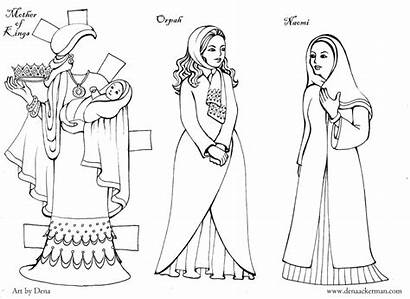 Ruth Paper Dolls Bible Naomi Pages Story