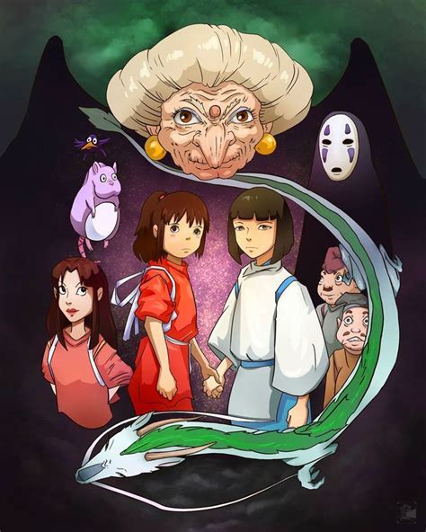 Spirited Away Fan Art Chihiro Y Haku Ghibli Artwork Spirited Away