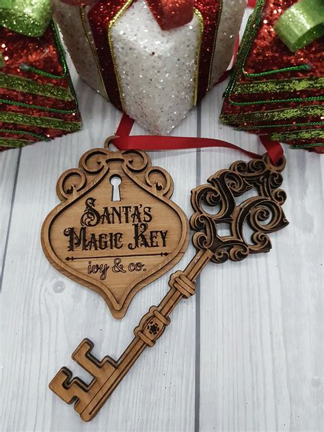 Santas Magic Key Personalised Childrens Christmas Key Etsy