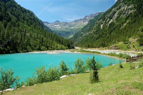 Summer Alpine Mountain Lake Landscape Stock Photo By ©aletermi 6312966